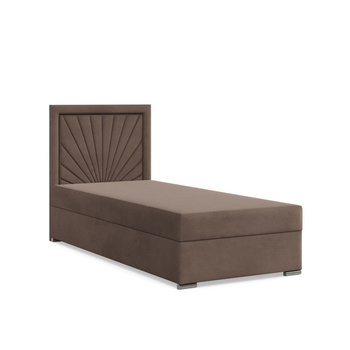 ADAMS Łóżko kontynentalne VICENZA 90x200 cm Trinity kakaowy