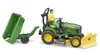 BRUDER 62104 Traktorek John Deere z kosiarką, łyżką przyczepką i figurką ogrodnika