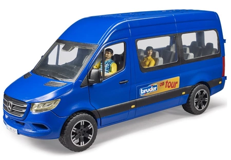BRUDER 02670 MB Sprinter Bus niebieski Bruder z 2 figurkami