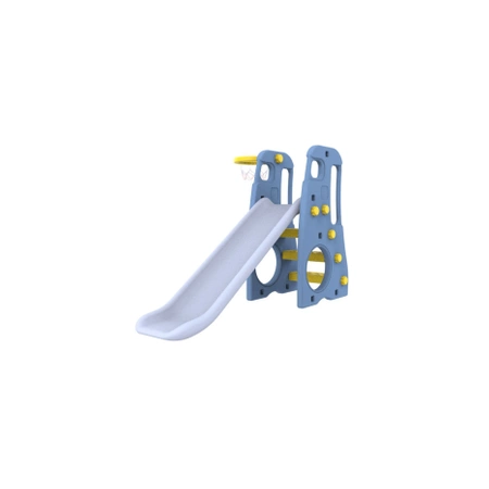 Zjeżdżalnia ogrodowa 3w2 z huśtawką i koszykówką błękitny