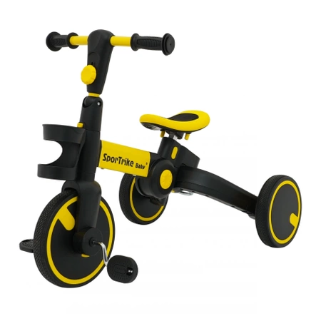 Rowerek Happy Bike 3w1 Sportrike żóły dla dzieci