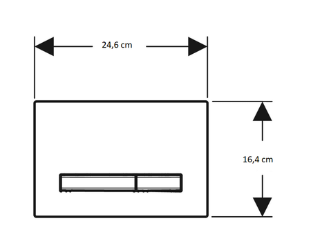 GEBERIT Przycisk uruchamiający Sigma50, przedni, biały 115.788.11.2