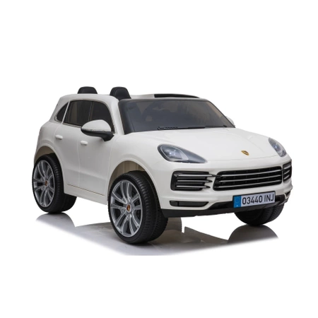 Pojazd na akumulator Porsche Cayenne S Lakierowany biały dla dzieci