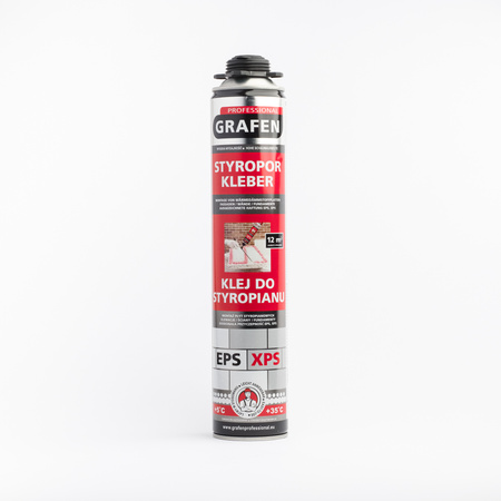 GRAFEN PROFESSIONAL Klej do styropianu 750ml 900g czerwony