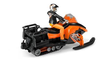 BRUDER 63101 Skuter śnieżny z kierowcą i akcesoriami