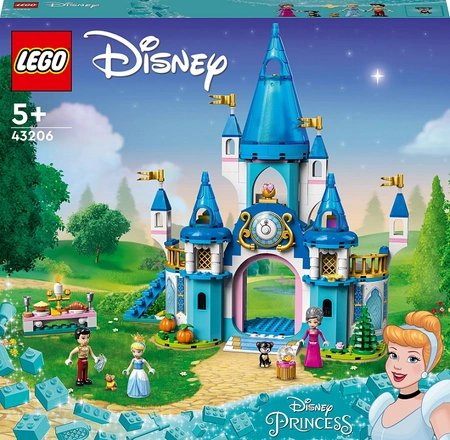 LEGO Disney Princess - Zamek Kopciuszka i księcia z bajki 43206