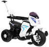 Pchaczyk Rowerek Motorek elektryczny 3w1 dla dzieci Biały + Piankowa poręcz + Audio LED