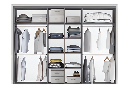 Szafa Praga 250 przesuwna biała z lustrem