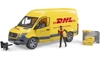 BRUDER 02671 MB Sprinter DHL z figurką kuriera i z akcesoriami