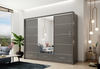Szafa Marsylia 250 mat grafit z lustrem