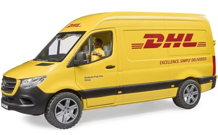 BRUDER 02671 MB Sprinter DHL z figurką kuriera i z akcesoriami