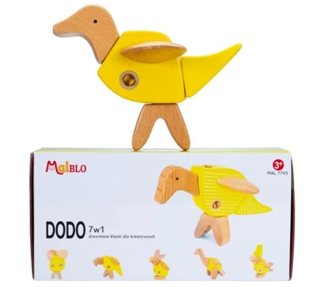 MALBLO Eco DODO 7w1 Drewniane klocki