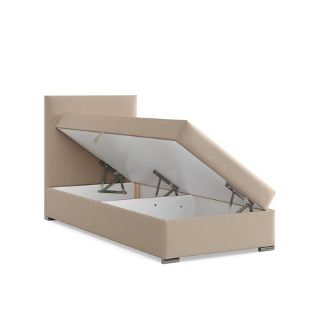 ADAMS Łóżko CALVI kontynentalne 90x200 cm HUGO krem