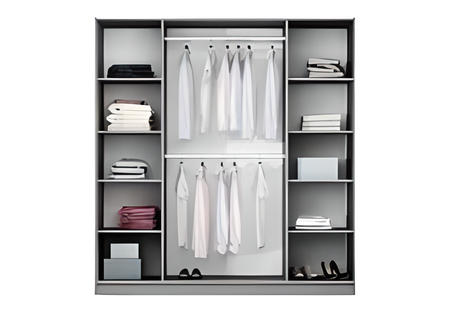 Szafa Rodos 225 grafit z lustrem