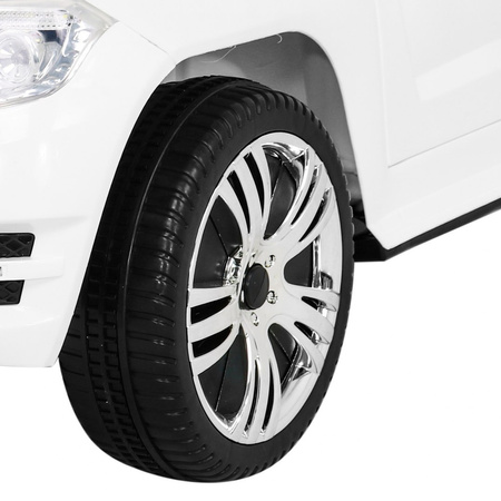 Autko City Rider dla dzieci Biały + Pilot + Regulacja kierownicy + Wolny Start + MP3 USB + LED