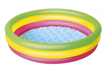 BESTWAY Dmuchany basen dla dzieci Tęcza 102x25cm + Łatka naprawcza