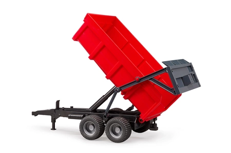 BRUDER 02211 Przyczepa wywrotka z automatyczną klapą czerwona
