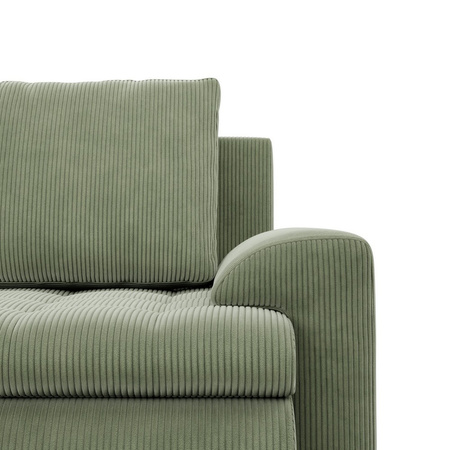 ADAMS Narożnik FORESTA z otomaną POSO 47 oliwkowy