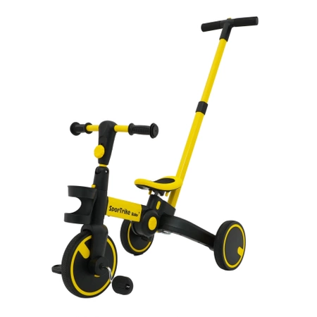 Rowerek Happy Bike 3w1 Sportrike żóły dla dzieci