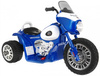 Motorek Chopper na akumulator dla dzieci Niebieski + 3 koła + Dźwięki + Światła LED