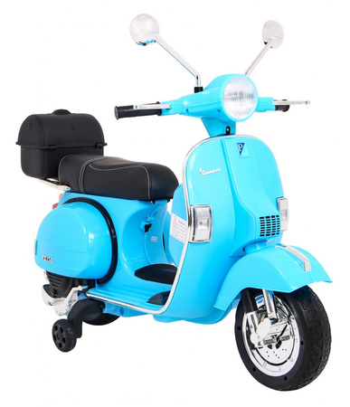 Skuter Vespa elektryczny dla dzieci Niebieski