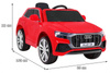 Audi Q8 Lift na akumulator dla dzieci czerwony + pilot + EVA + wolny start + MP3 USB + LED