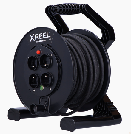 PCE Przedłużacz zwijany jednofazowy na bębnie XREEL wejście 40mb 4xGS