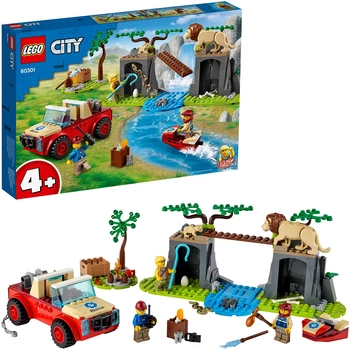 LEGO City Wildlife Terenówka ratowników dzikich zwierząt - 60301