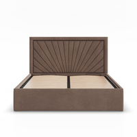 ADAMS Łóżko stelażowe VASTO 180x200 cm z metalowym podnoszonym stelażem - TRINITY kakaowy