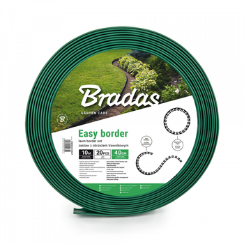 BRADAS Zestaw z obrzeżem trawnikowym EASY BORDER - 40mm zielone