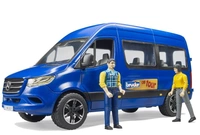 BRUDER 02670 MB Sprinter Bus niebieski Bruder z 2 figurkami