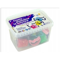GENIO KIDS ART Ciastolina / dziecięcy zestaw masy plastycznej ciasto plastelina 12 kolorów
