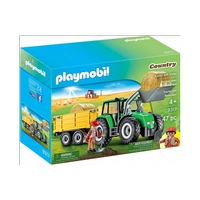 Playmobil Zestaw figurek Country 9317 - traktor z przyczepą