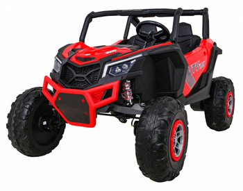 Pojazd Buggy UTV-MX na akumulator czerwony / napęd 4x4 dla dzieci
