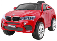 BMW X6M Elektryczne Autko dla dzieci czerwony + Pilot + EVA  + Audio + LED