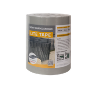 THERMOPLAST Taśma ogrodzeniowa Lite Tape 19cm x 35 m RAL7040 + 20 szt klipsów