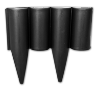 BRADAS Obrzeże palisada PALGARDEN 2,5m, czarne