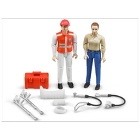 BRUDER Zestaw 2 figurek z akcesoriami medyczno ambulansowymi 62710