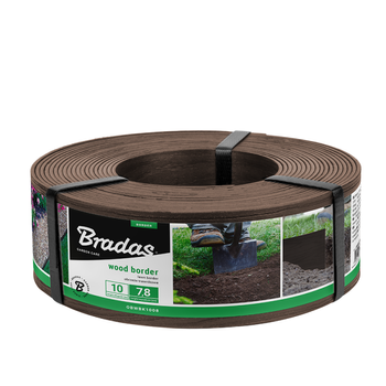 BRADAS Obrzeże WOOD BORDER 78mm x 2,8mm x 10m - brązowy