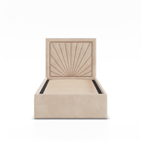 ADAMS  Łóżko stelażowe VASTO 90x200 cm z drewniany stelaż -  TRINITY beżowy