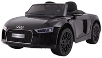 Audi R8 Spyder na akumulator czarny + Pilot + EVA + Wolny Start + Radio MP3 + LED