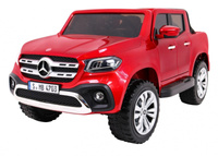 Auto na akumulator Mercedes X-Class czerwony lakierowany / napęd 4x4 + MP4